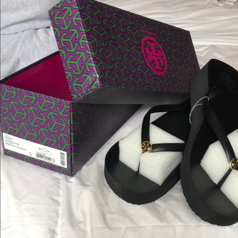 New Tory Burch Chunky Wedge Sandals